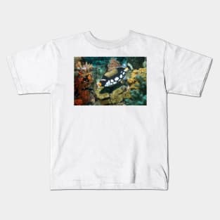 Clown triggerfish (Z605/0978) Kids T-Shirt